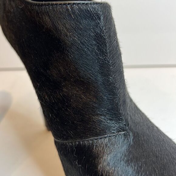 💥 Host Pick💥 House Of Harlow Black Calf Hair Ankle‎ Booties Size 36 - Picture 14 of 15